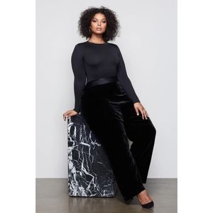 RARE! NWTGood American luxe velvet pants